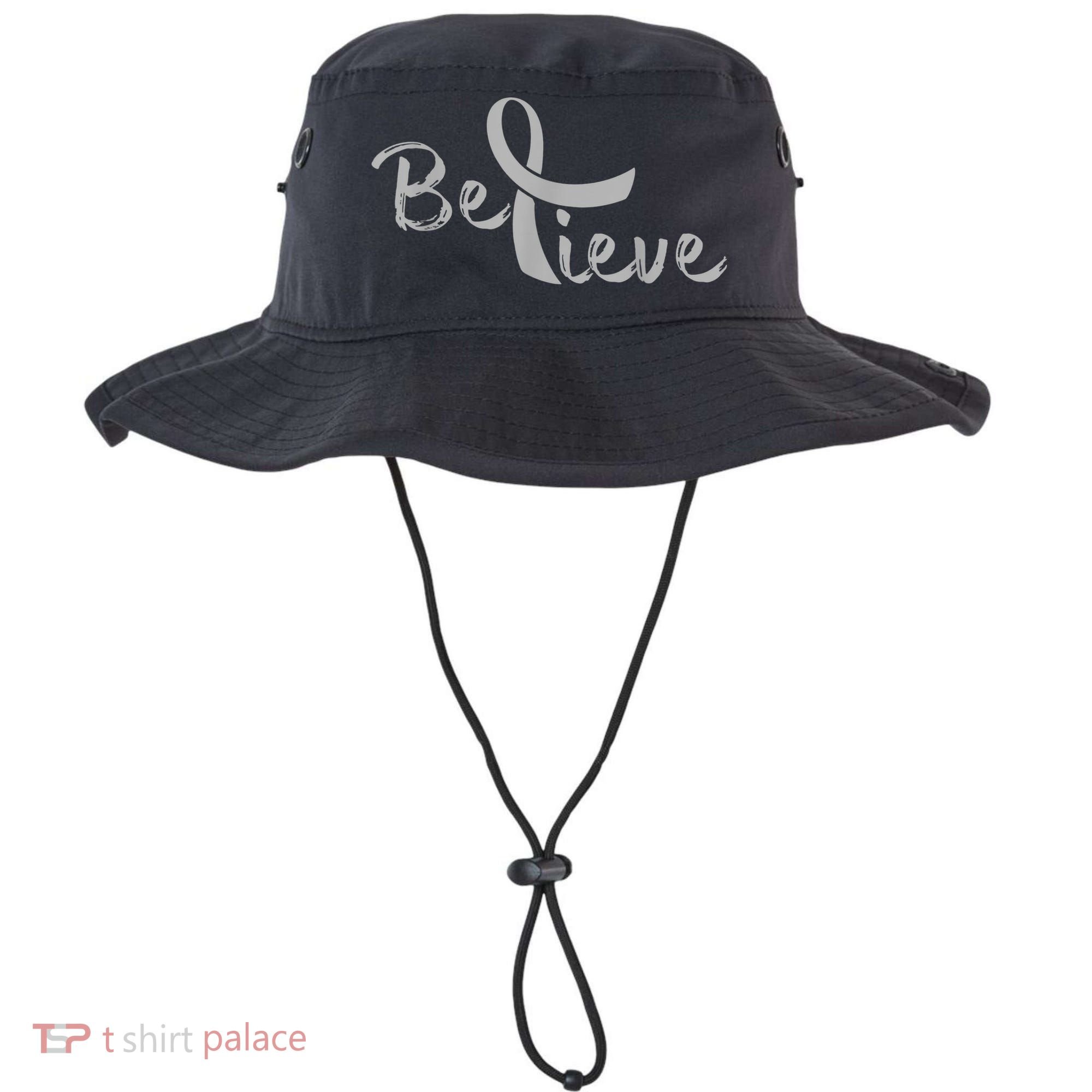 Believe Brain Cancer Brain Cancer Support Bucket Hat