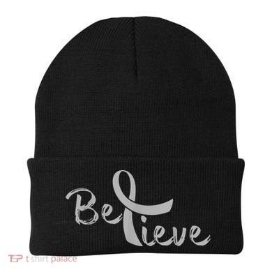Believe Brain Cancer Brain Cancer Support Beanie