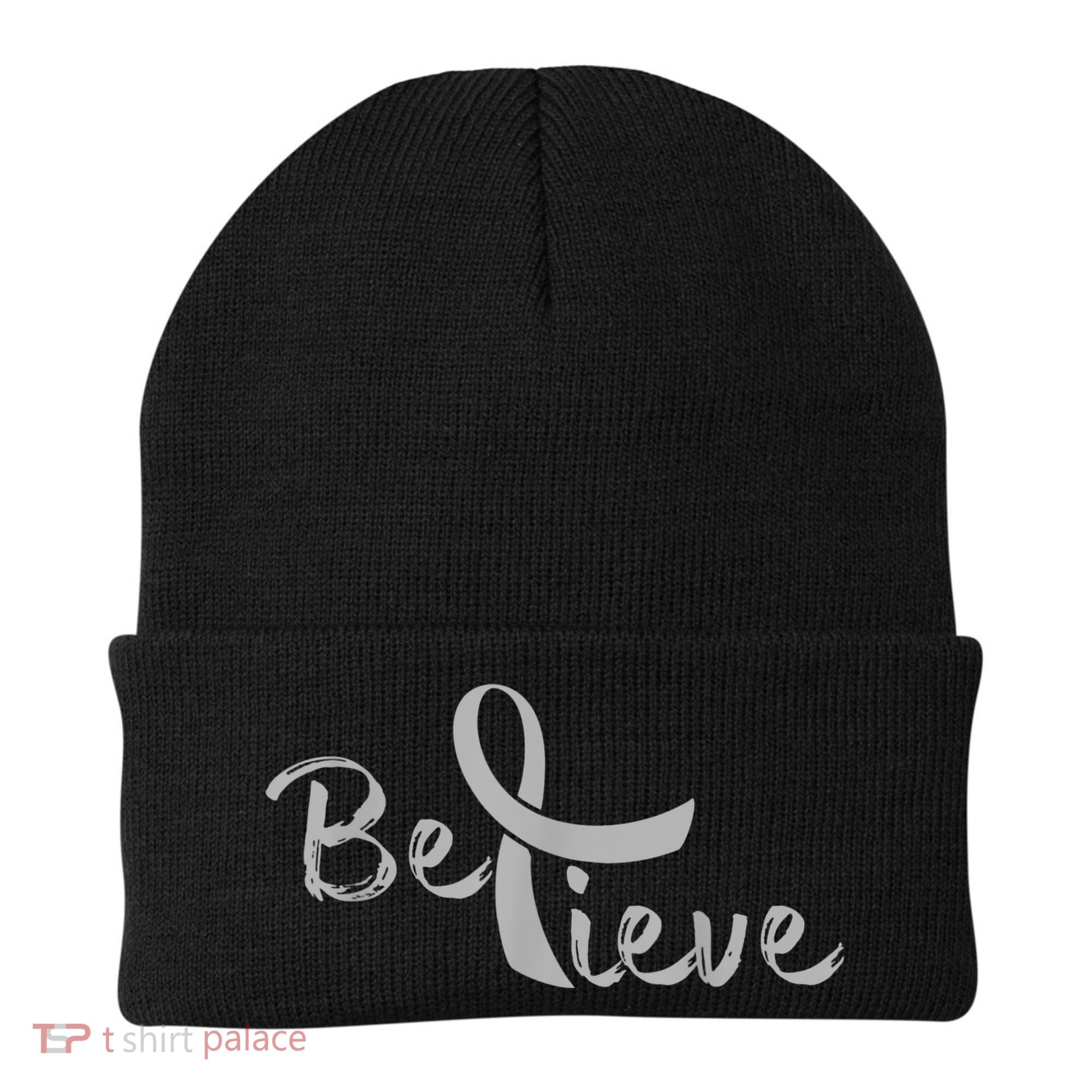 Believe Brain Cancer Brain Cancer Support Beanie
