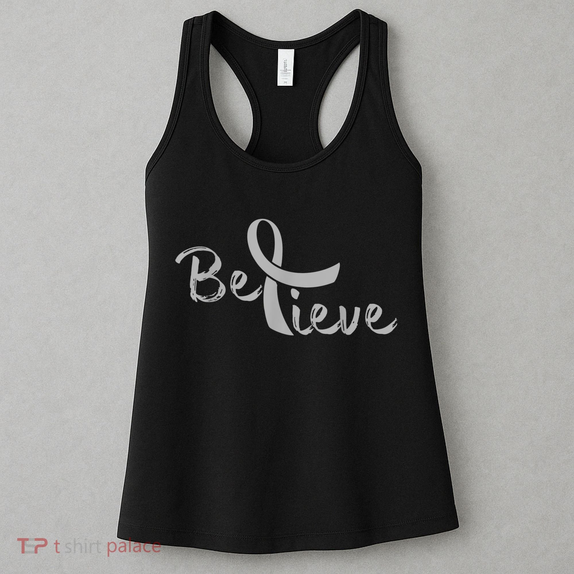 Believe Brain Cancer Brain Cancer Support Women's Tank Top