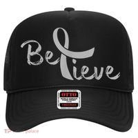 Believe Brain Cancer Brain Cancer Support Hat thumb 0