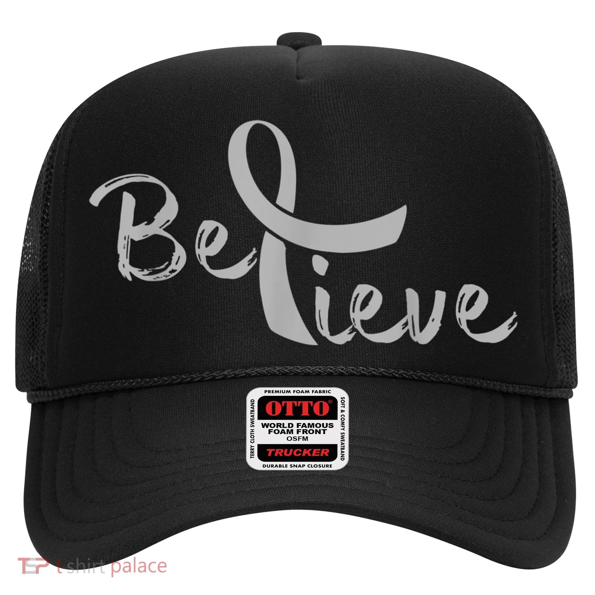 Believe Brain Cancer Brain Cancer Support Hat