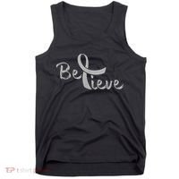 Believe Brain Cancer Brain Cancer Support Tank Top thumb 0