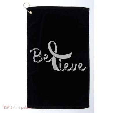 Believe Brain Cancer Brain Cancer Support Golf Towel
