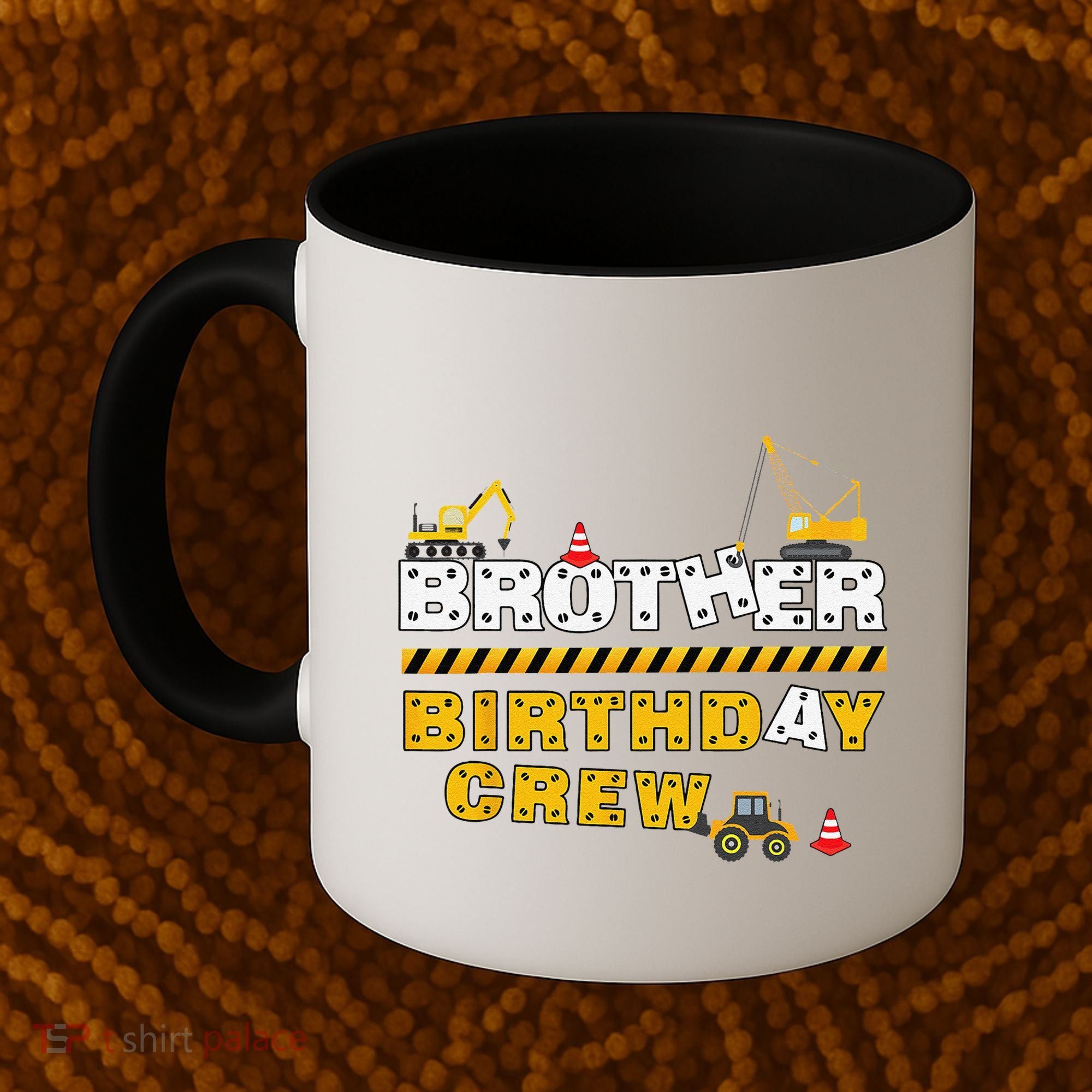 Brother Birthday Crew Construction Family Birthday Party Coffee Mug