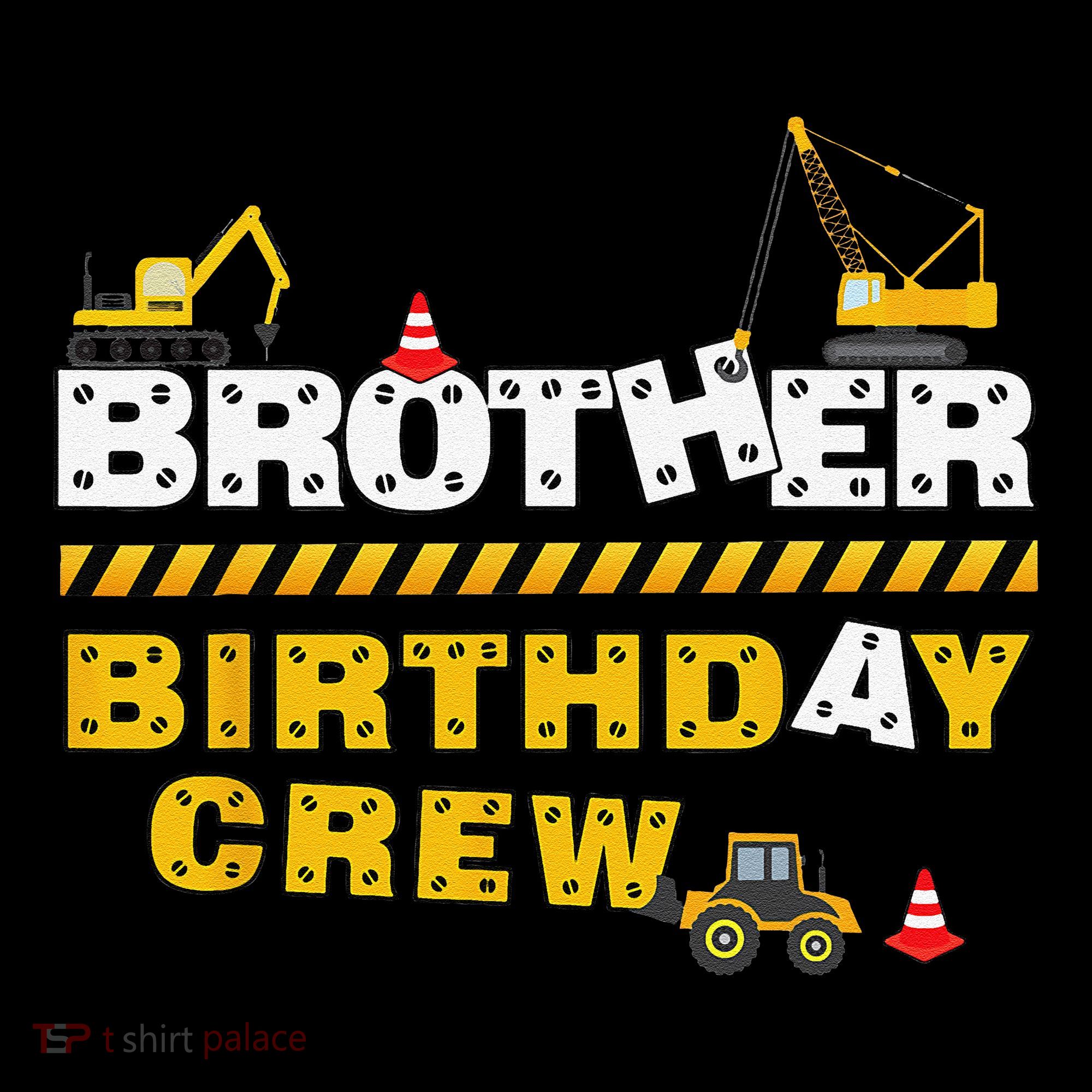 Brother Birthday Crew Construction Family Birthday Party Coffee Mug