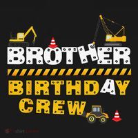 Brother Birthday Crew Construction Family Birthday Party Women's Hoodie thumb 2