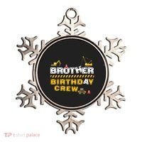 Brother Birthday Crew Construction Family Birthday Party Ornament thumb 0