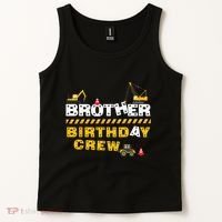 Brother Birthday Crew Construction Family Birthday Party Tank Top thumb 2