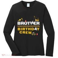 Brother Birthday Crew Construction Family Birthday Party Women's Long Sleeve Shirt thumb 0
