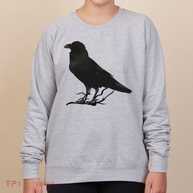Beautiful Black Crow Raven Bird Silhouette Women's Sweatshirt