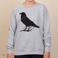 Beautiful Black Crow Raven Bird Silhouette Women's Sweatshirt thumb 0