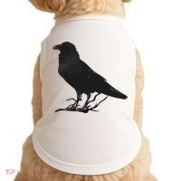 Beautiful Black Crow Raven Bird Silhouette Doggie Tank thumb 0