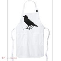 Beautiful Black Crow Raven Bird Silhouette Apron thumb 0