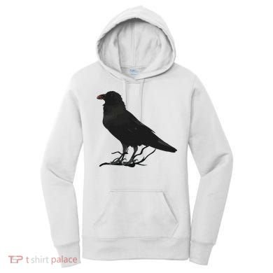 Beautiful Black Crow Raven Bird Silhouette Women's Hoodie