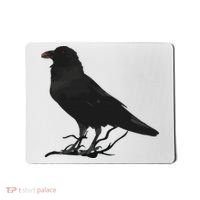 Beautiful Black Crow Raven Bird Silhouette Mousepad thumb 0