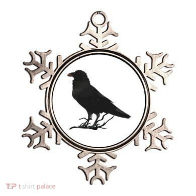 Beautiful Black Crow Raven Bird Silhouette Ornament