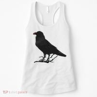 Beautiful Black Crow Raven Bird Silhouette Women's Tank Top thumb 0