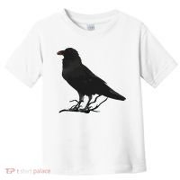 Beautiful Black Crow Raven Bird Silhouette Toddler T-Shirt thumb 0