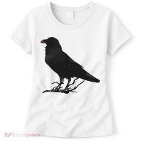 Beautiful Black Crow Raven Bird Silhouette Women's T-Shirt thumb 0