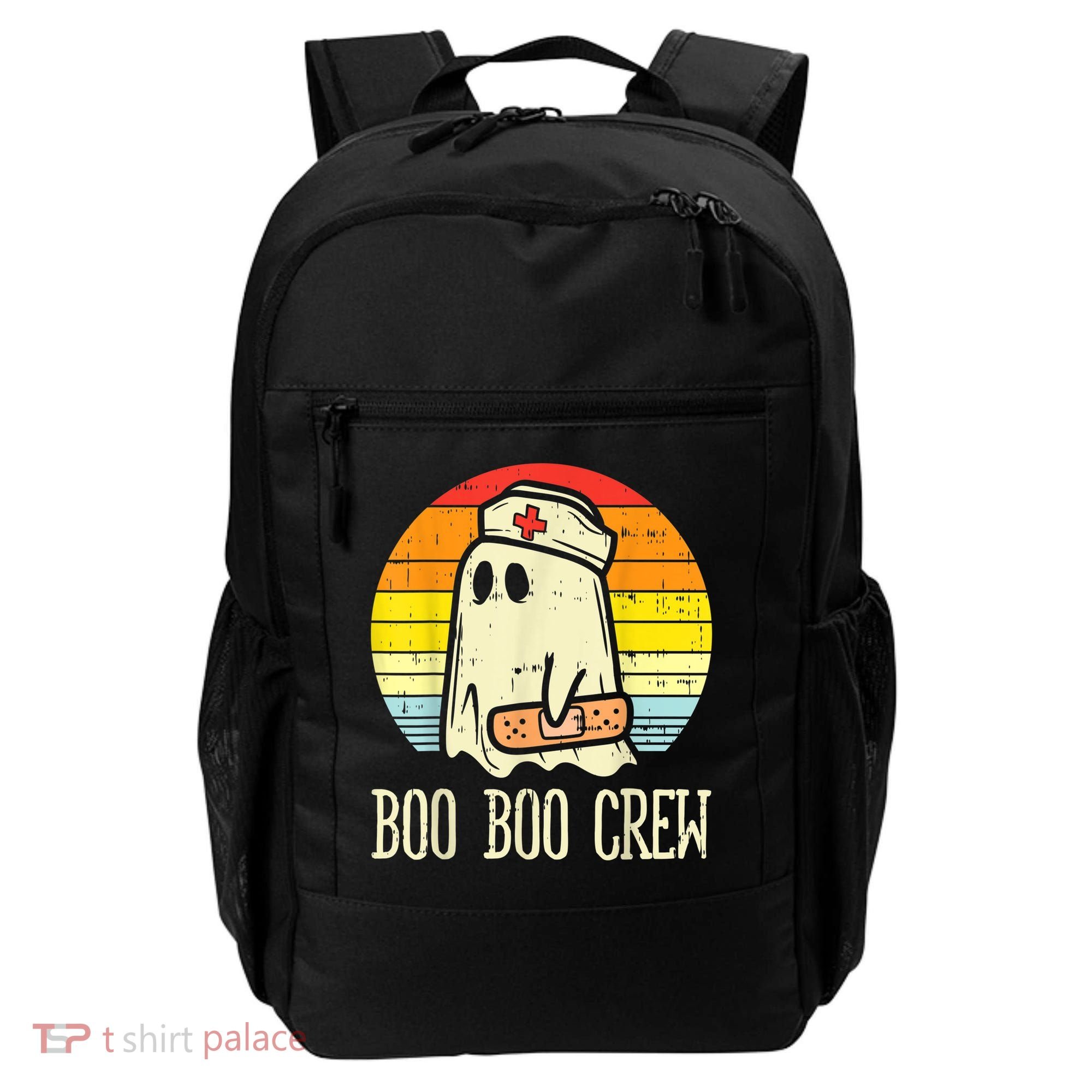 Boo Boo Crew Nurse Halloween Shirt For Nurses RN Ghost Women Backpack
