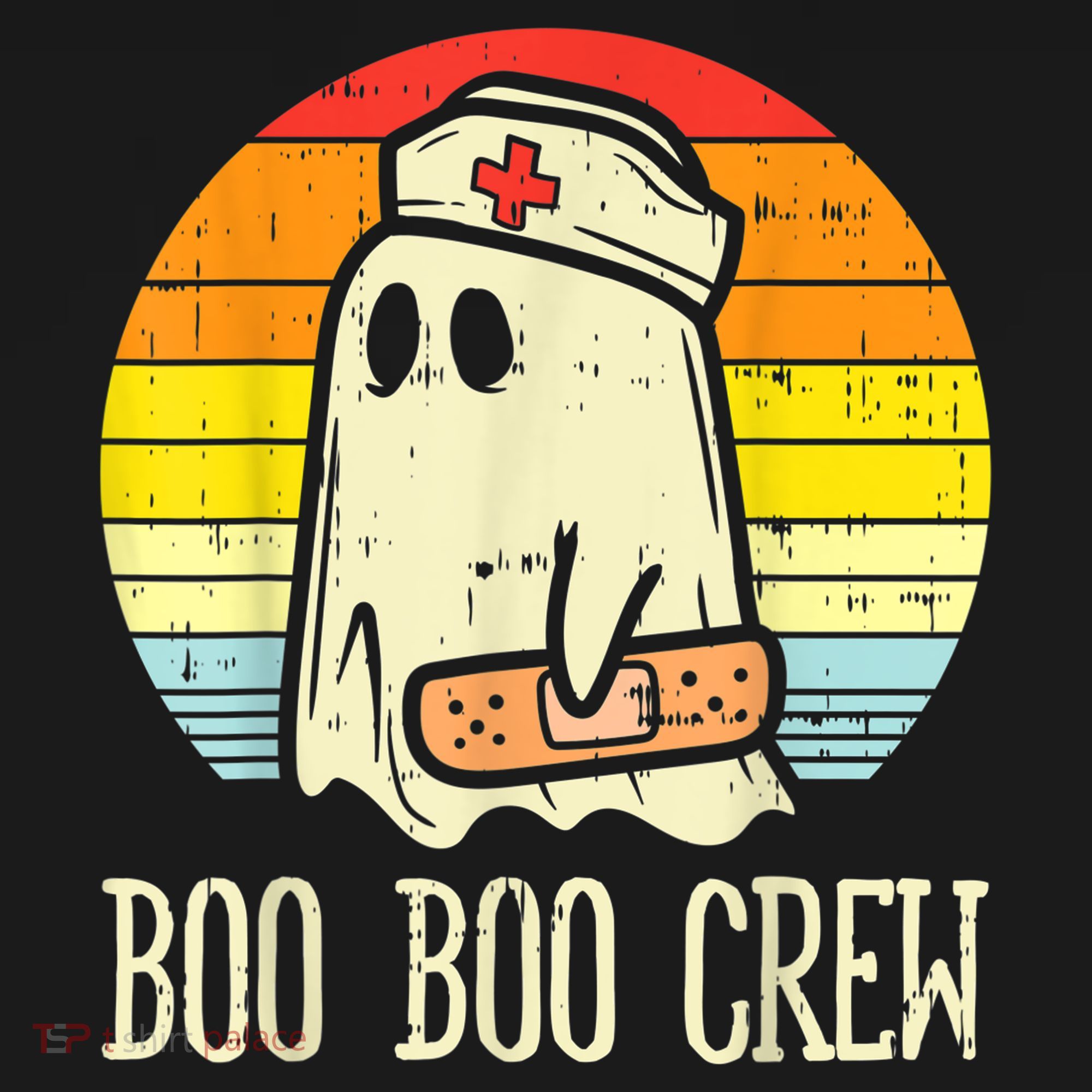 Boo Boo Crew Nurse Halloween Shirt For Nurses RN Ghost Women Polo