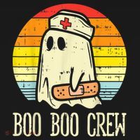 Boo Boo Crew Nurse Halloween Shirt For Nurses RN Ghost Women Women's Hoodie thumb 2