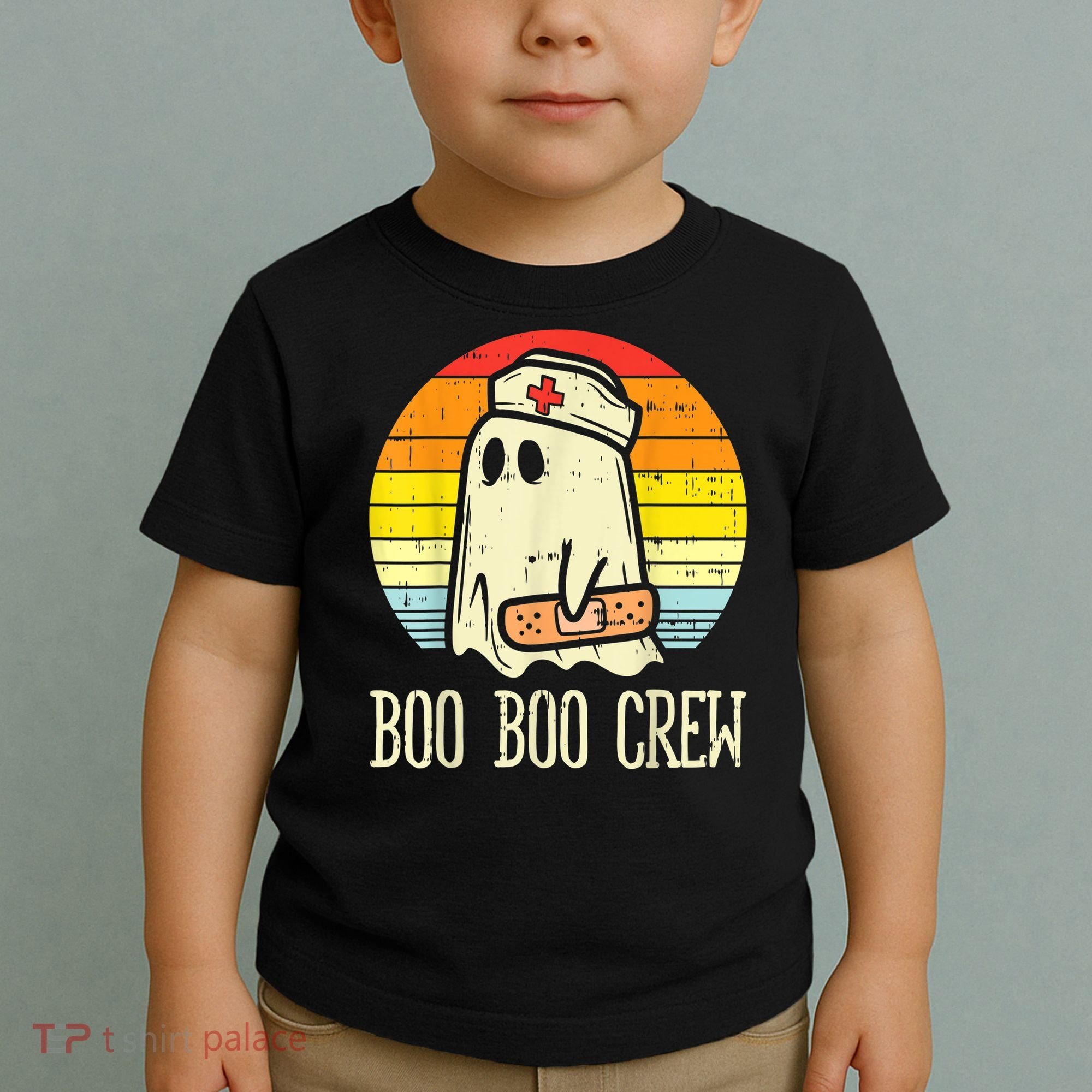 Boo Boo Crew Nurse Halloween Shirt For Nurses RN Ghost Women Toddler T-Shirt