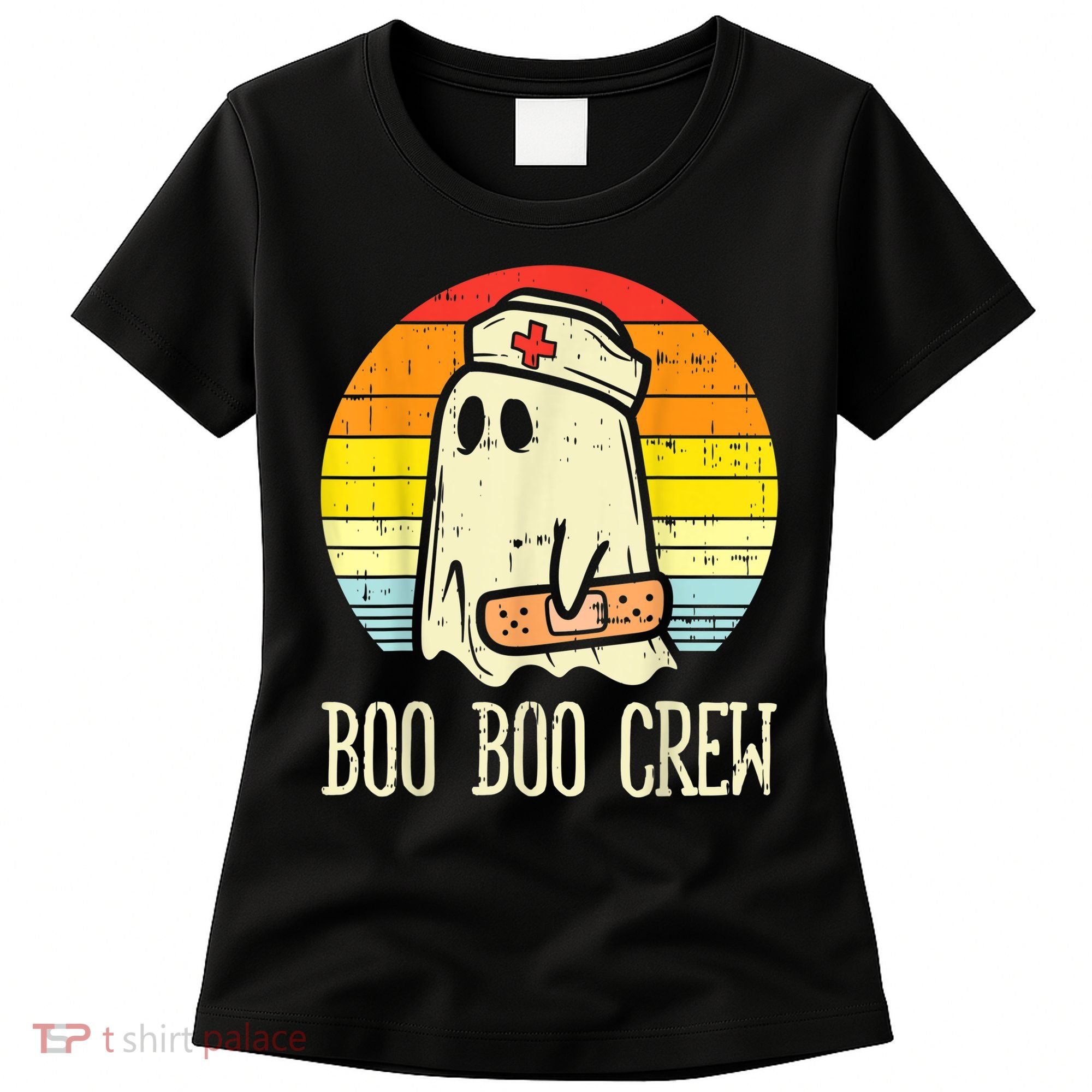 Boo Boo Crew Nurse Halloween Shirt For Nurses RN Ghost Women Women's T-Shirt