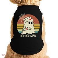 Boo Boo Crew Nurse Halloween Nurse Retro Doggie Tank thumb 0