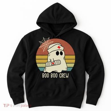 Boo Boo Crew Nurse Halloween Nurse Retro Hoodie