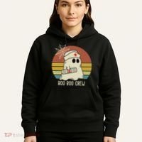 Boo Boo Crew Nurse Halloween Nurse Retro Hoodie thumb 5