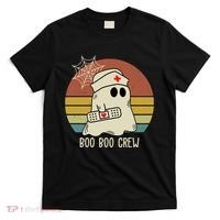 Boo Boo Crew Nurse Halloween Nurse Retro T-Shirt thumb 0