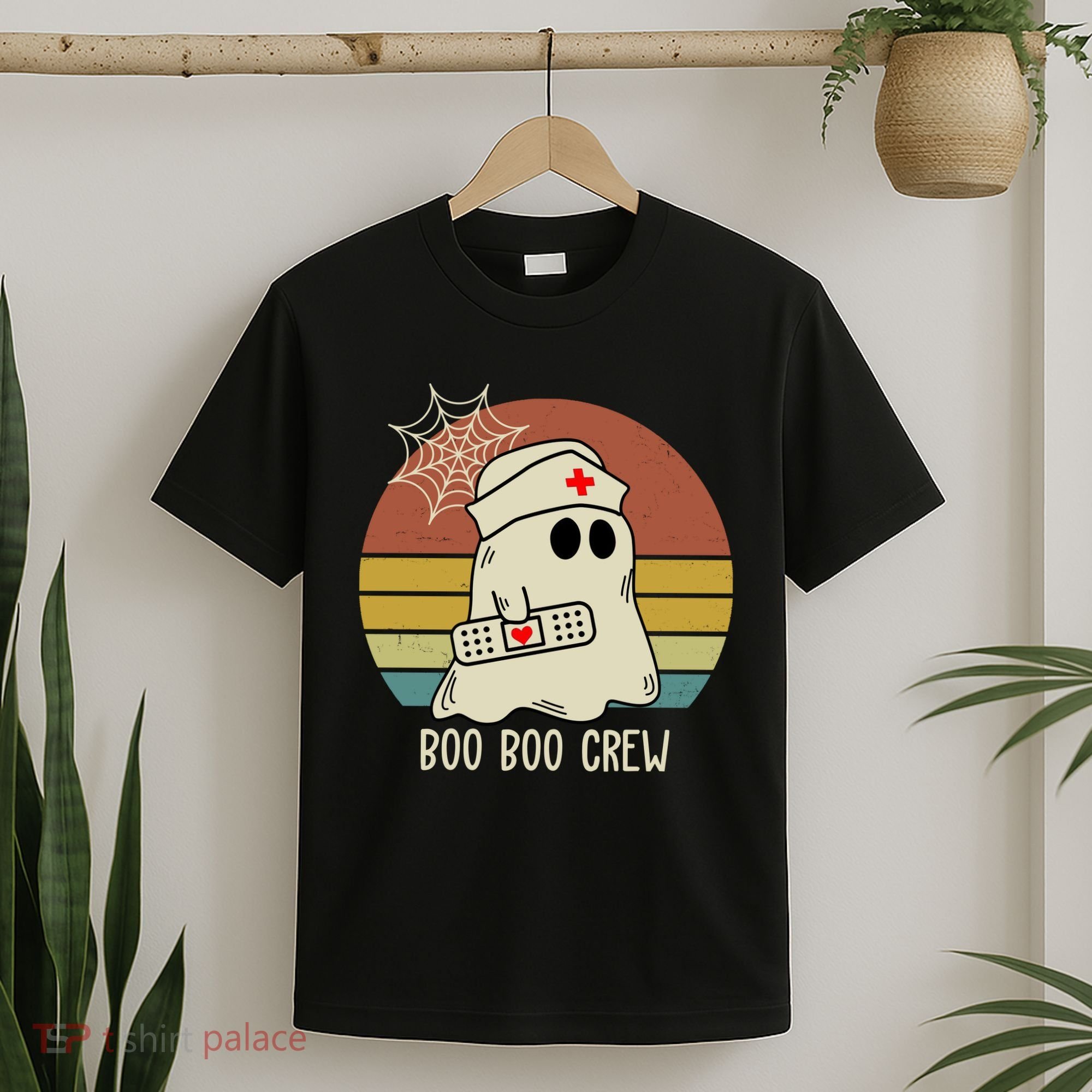 Boo Boo Crew Nurse Halloween Nurse Retro T-Shirt