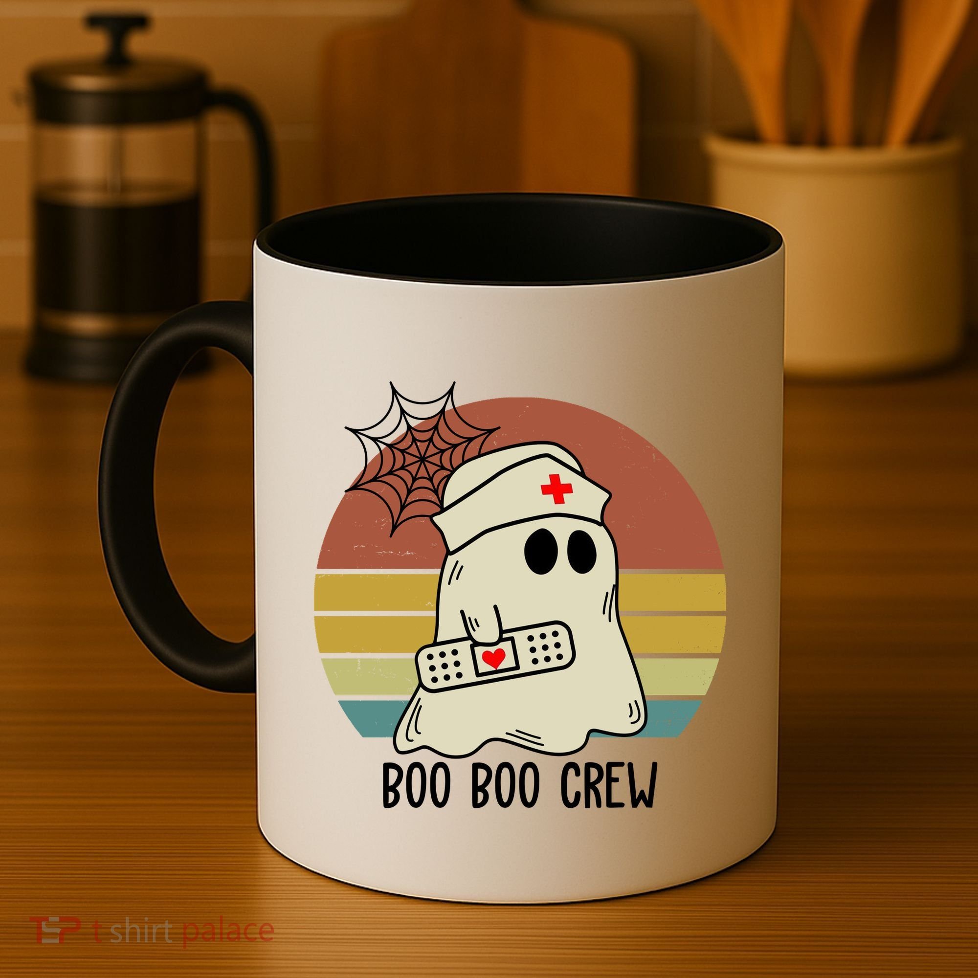 Boo Boo Crew Nurse Halloween Nurse Retro Coffee Mug