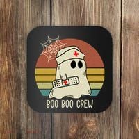 Boo Boo Crew Nurse Halloween Nurse Retro Coaster thumb 0