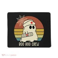Boo Boo Crew Nurse Halloween Nurse Retro Mousepad thumb 0