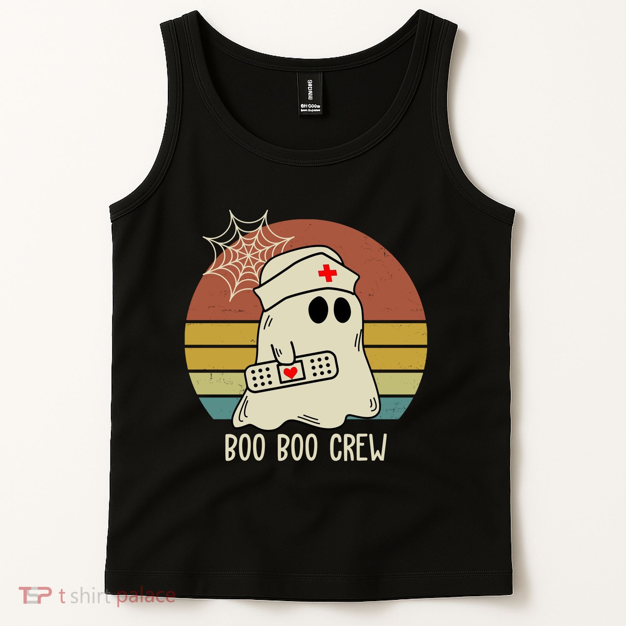Boo Boo Crew Nurse Halloween Nurse Retro Tank Top