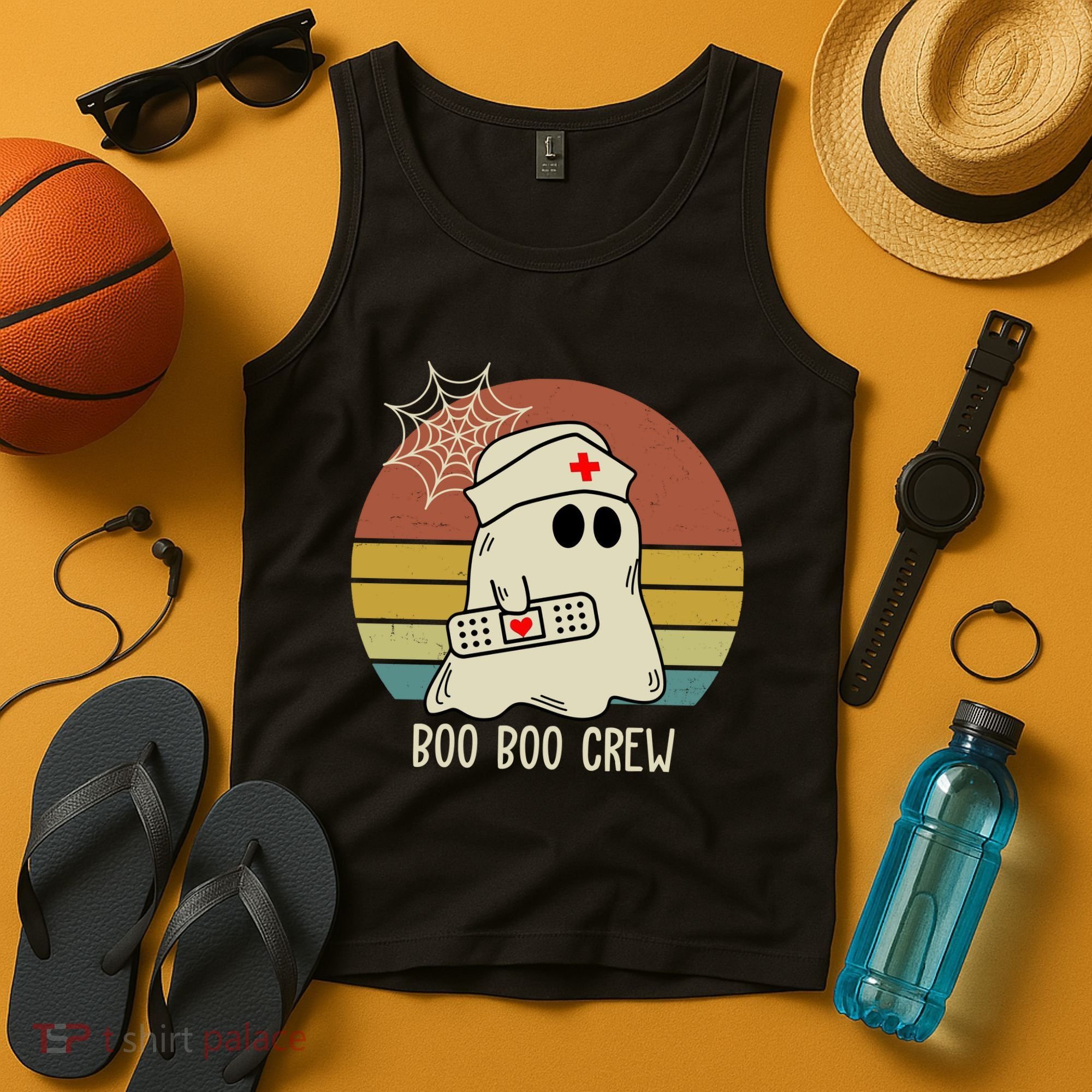 Boo Boo Crew Nurse Halloween Nurse Retro Tank Top