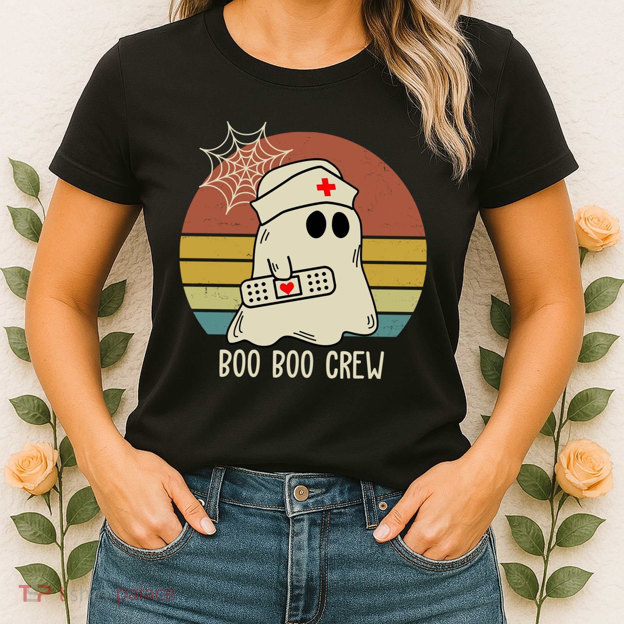 Boo Boo Crew Nurse Halloween Nurse Retro Women's T-Shirt