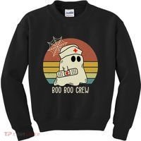 Boo Boo Crew Nurse Halloween Nurse Retro Kids Sweatshirt thumb 0