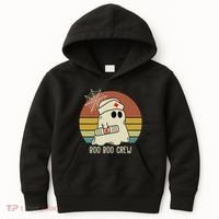 Boo Boo Crew Nurse Halloween Nurse Retro Kids Hoodie thumb 0
