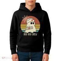 Boo Boo Crew Nurse Halloween Nurse Retro Kids Hoodie thumb 4