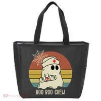 Boo Boo Crew Nurse Halloween Nurse Retro Tote Bag thumb 0