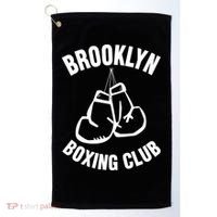 Brooklyn Boxing Club Hanging Gloves Gift Golf Towel thumb 0
