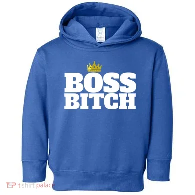 Boss Bitch Cute Gift Toddler Hoodie