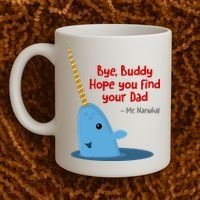 Bye Buddy Christmas  Hope You Find Your Dad Elf Narwhal Coffee Mug thumb 2
