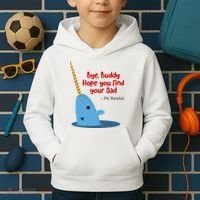 Bye Buddy Christmas  Hope You Find Your Dad Elf Narwhal Kids Hoodie thumb 2