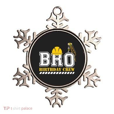Brother Birthday Crew Construction Birthday Party Ornament