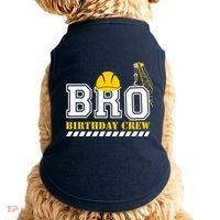 Brother Birthday Crew Construction Birthday Party Doggie Tank thumb 0